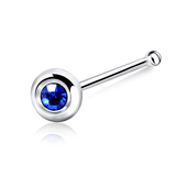 Stone Ball Silver Bone Nose Stud NSKD-19